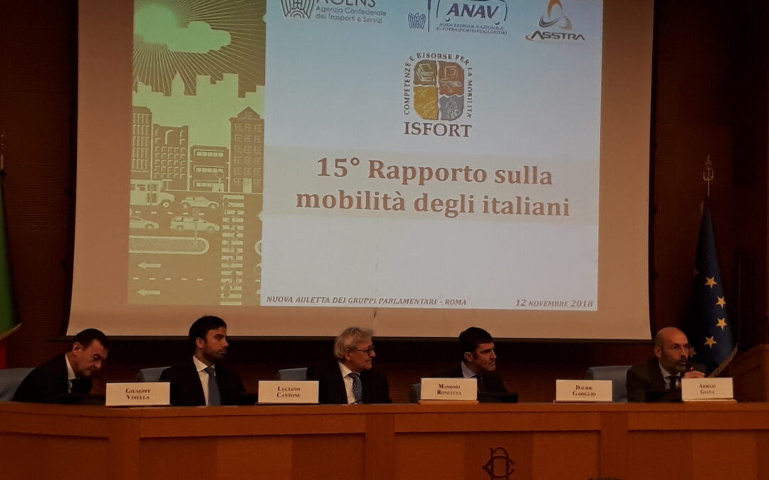 Atti del Convegno Presentazione 15° Rapporto Mobilità ISFORT