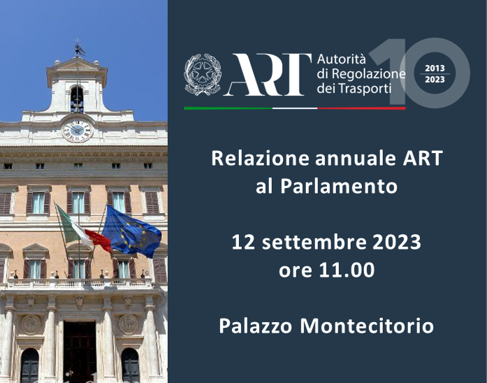 Presentata dal Presidente Zaccheo la Relazione annuale ART 2023 al Parlamento