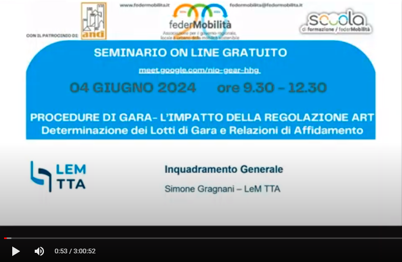 Procedure di gara, l’impatto della regolazione ART: il video e i materiali del seminario del 4 giugno