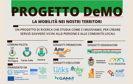 Emilia Romagna: Progetto DeMO, tre incontri per raccontare e comprendere come ci muoviamo nei nostri territori